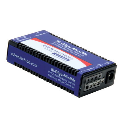 Mini Hardened Media Converter, 1000Mbps, SFP,  AC adapter (also known as IE-MiniMc 856-18929)